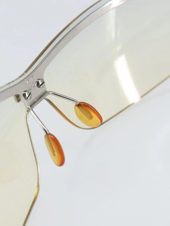 CHANEL Sunglasses metal Silver CC Auth BA10543 main image 7